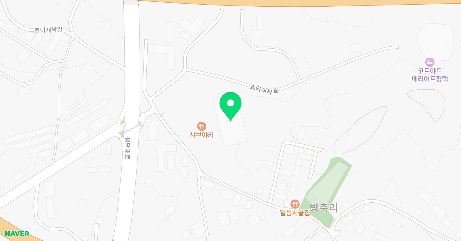 블루시티풋볼아카데미 고덕점 위치