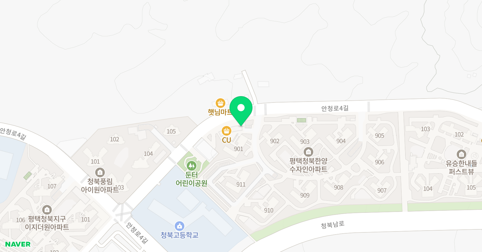 3030 영어 청북청아러닝센터 위치