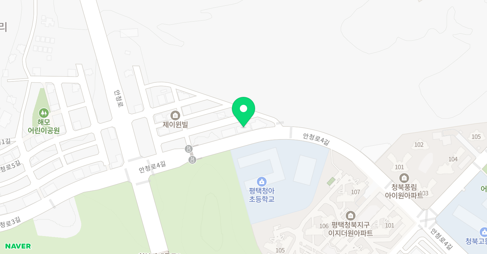 놀작마이아트 청북키즈센터 위치