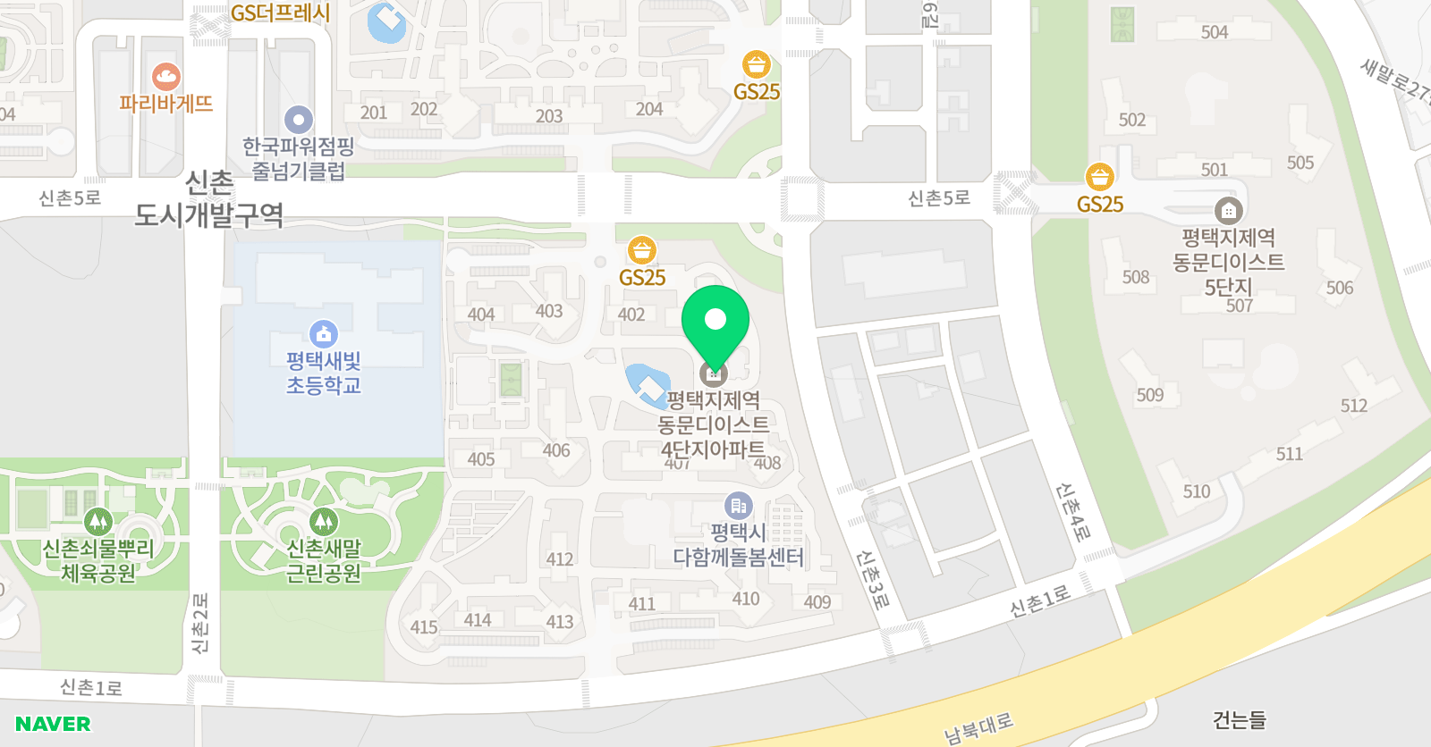 푸르넷 공부방 굿모닝힐시티공부방 위치