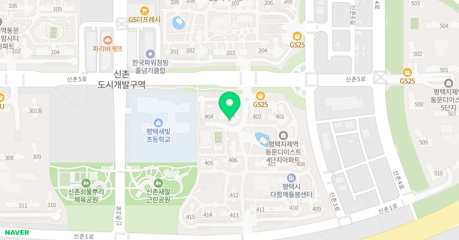 아소비 평택동문4단지점 위치