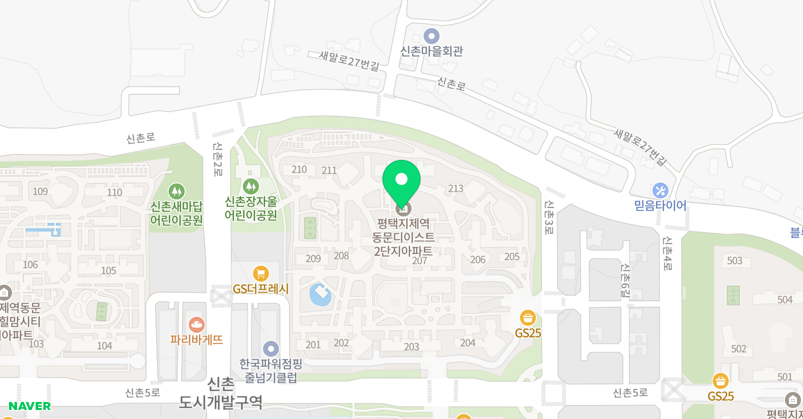 한쌤영어수학 위치