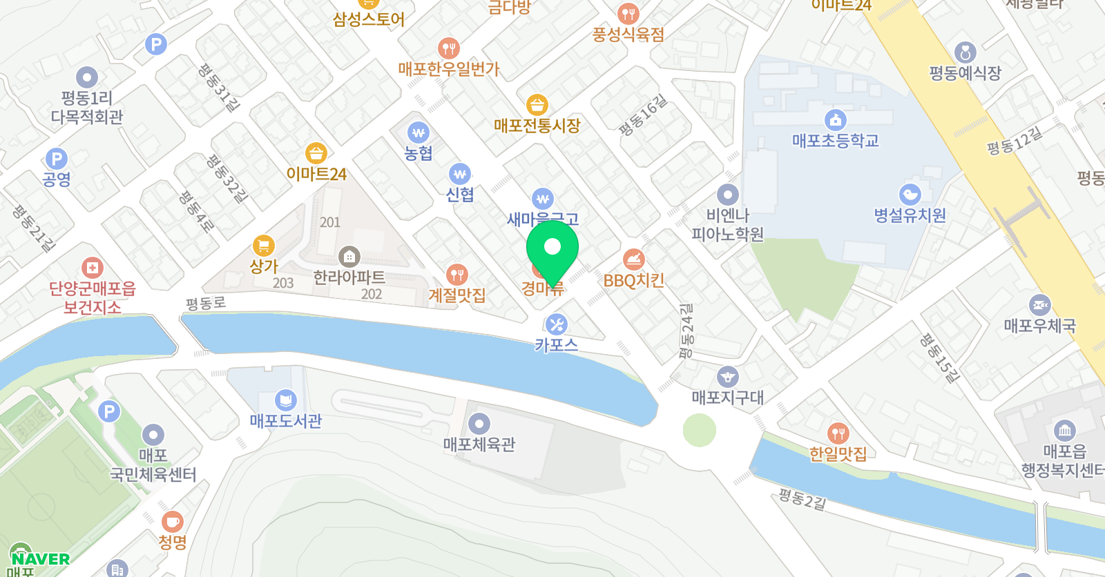 청운 태권도장 위치