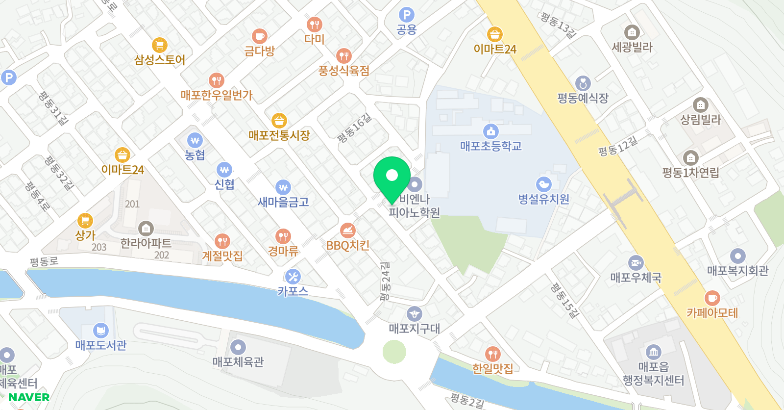 매포 GGE 영어교습소 위치
