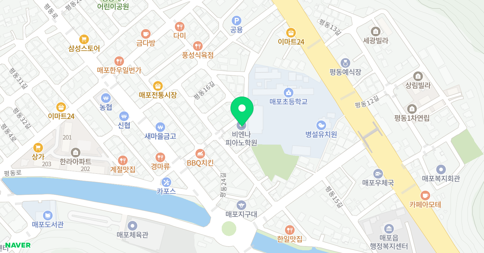 비엔나 피아노학원 위치