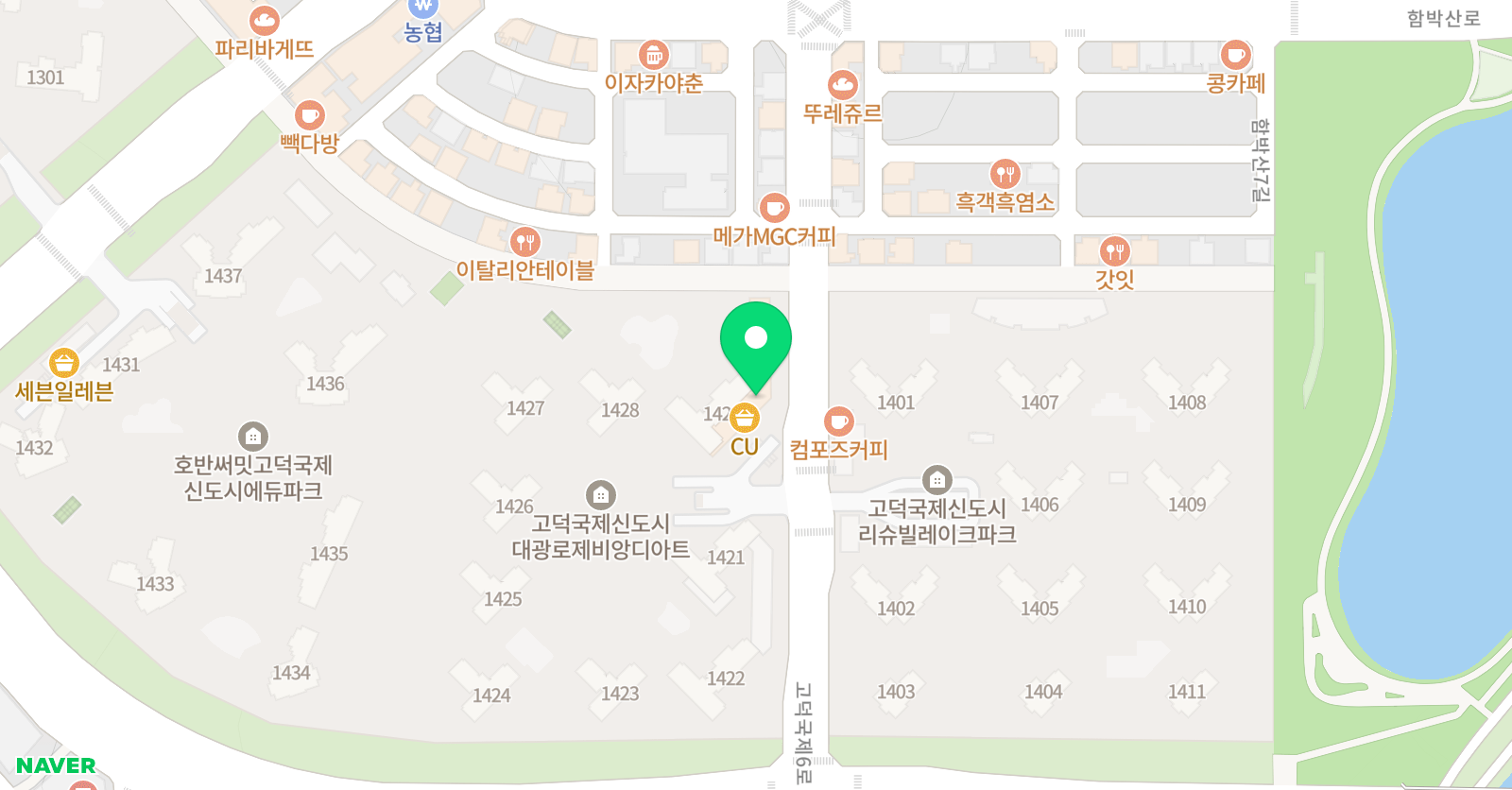 윤선생우리집앞영어교실 고덕대광로제비앙 위치
