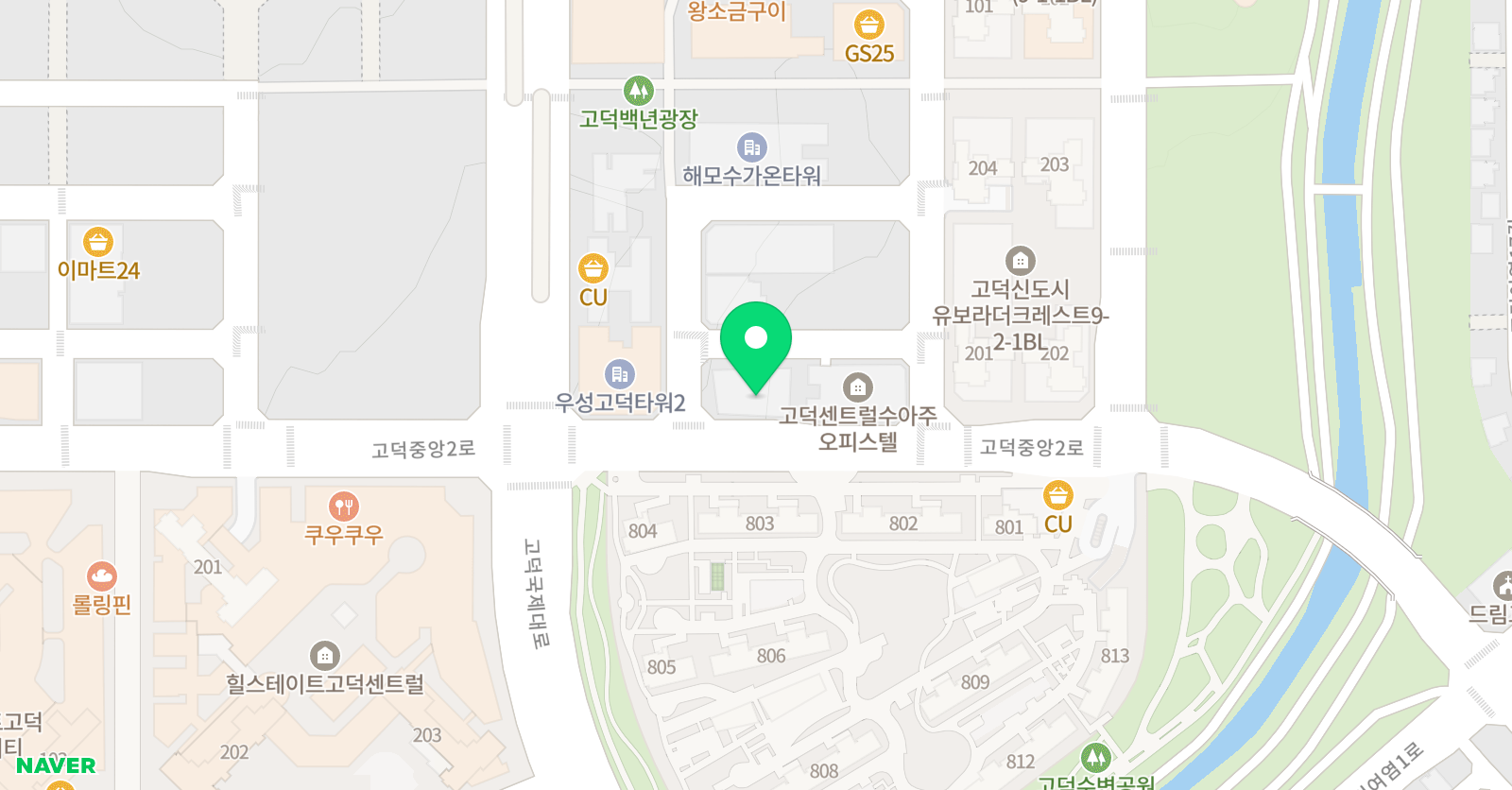 YBM ECC 고덕국제캠퍼스 위치