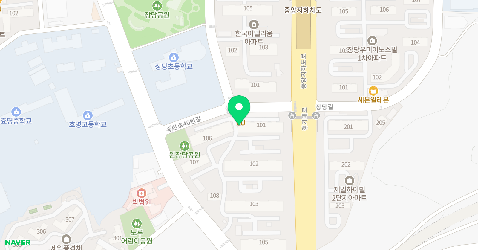 삼성영어 장당교실 위치