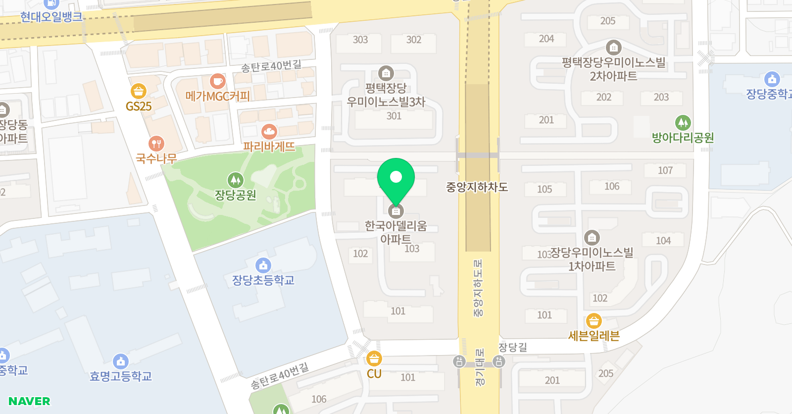 푸르넷 공부방 더케이 위치