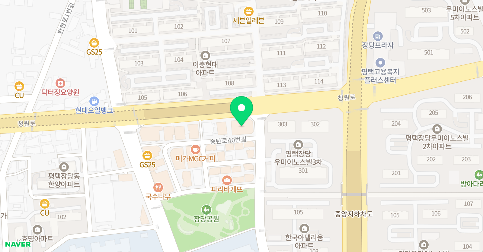 송탄드림 학원 위치