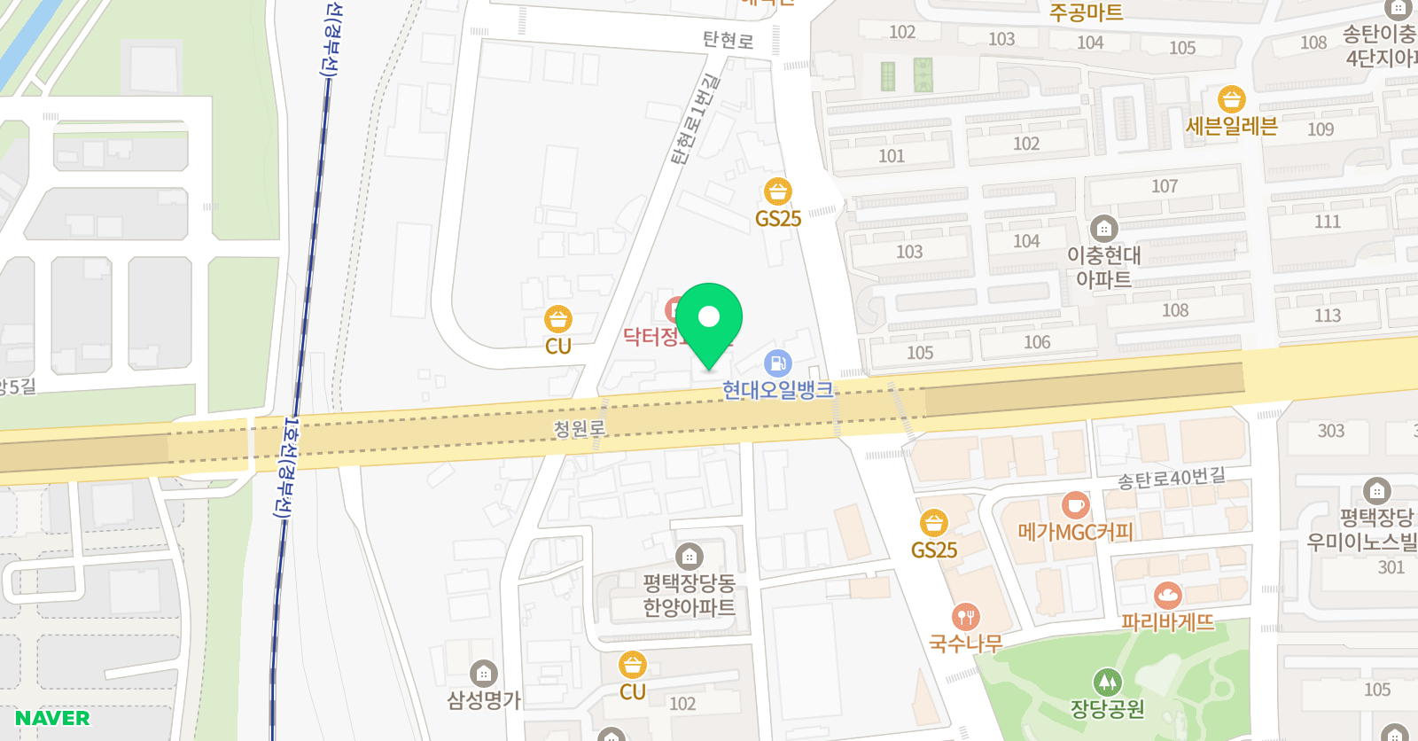 SJ오션 영어수학학원 위치