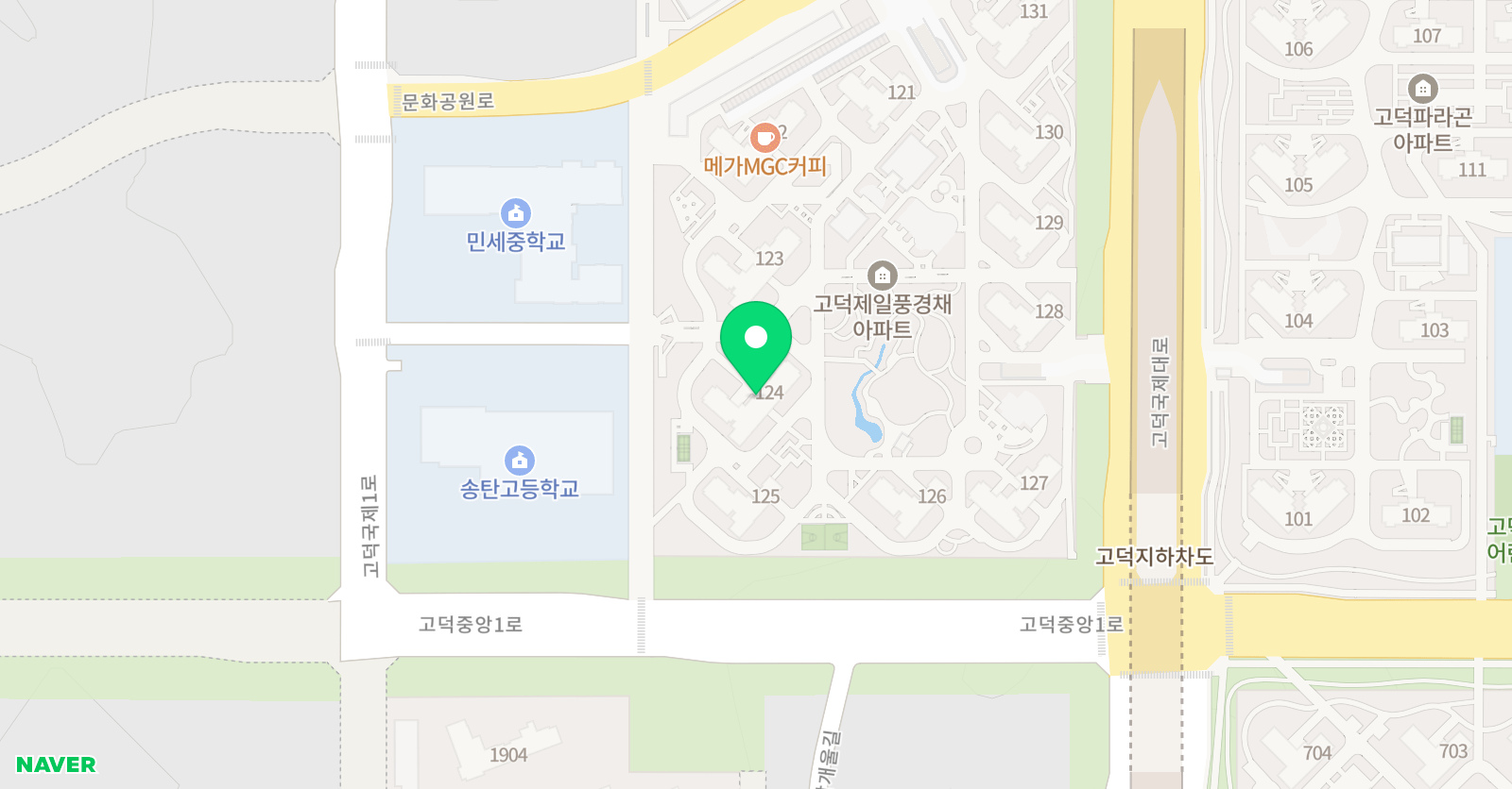 해법독서논술 고덕제일풍경채점 위치