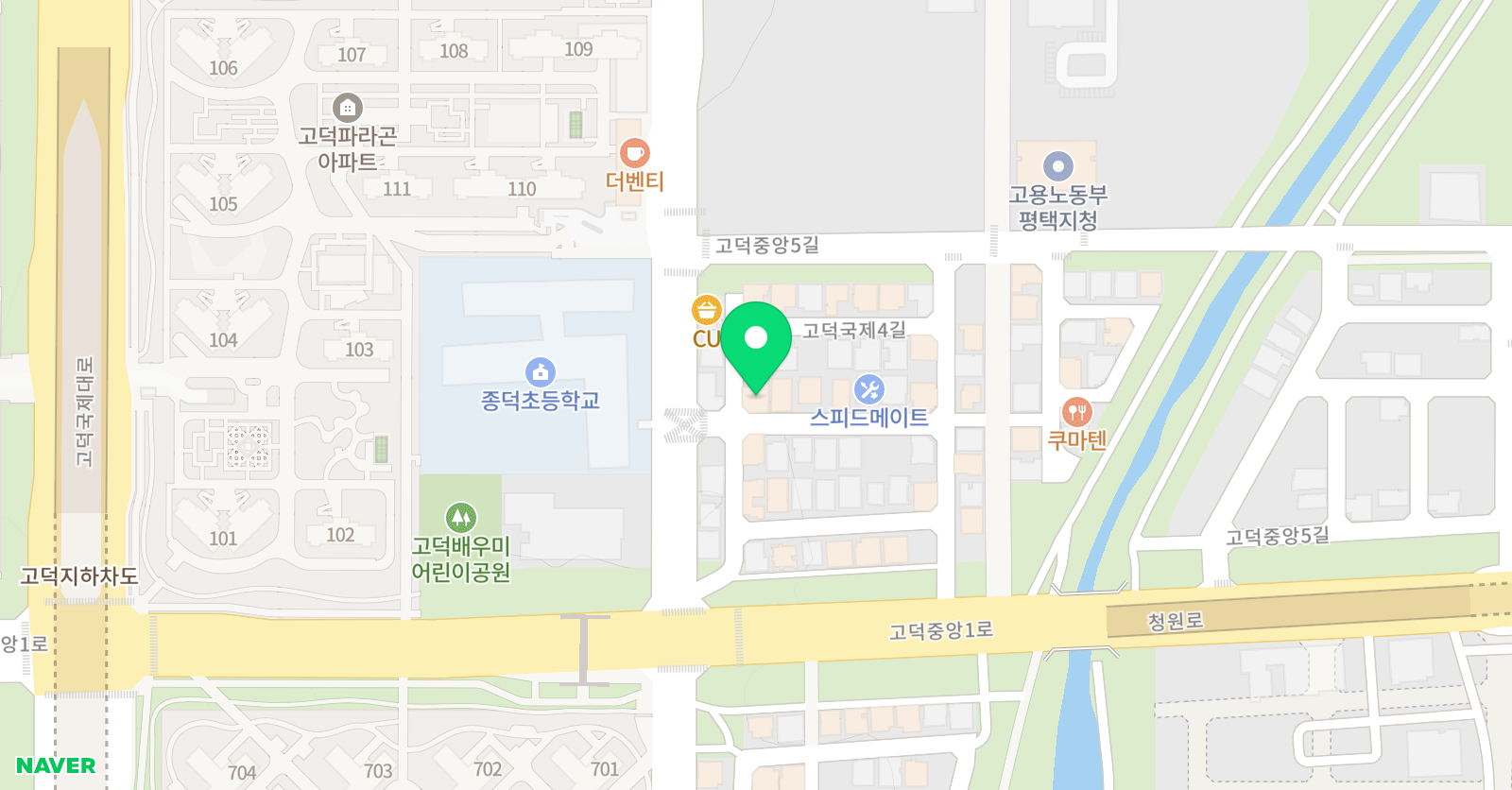 원탑 수학영어학원 위치