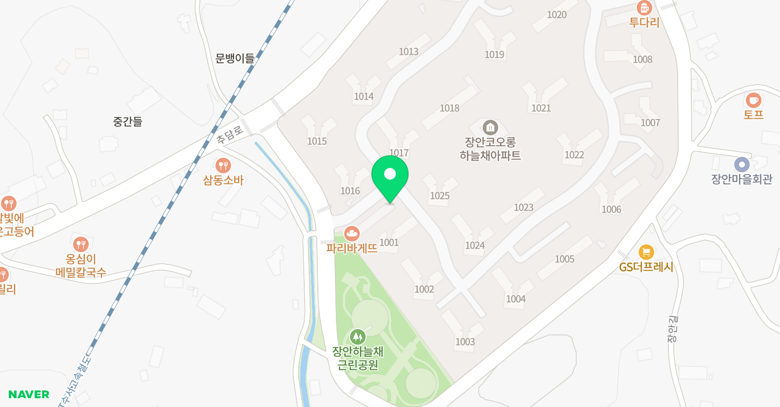 YBM잉글루 영어학원 평택장안 제1캠퍼스 위치