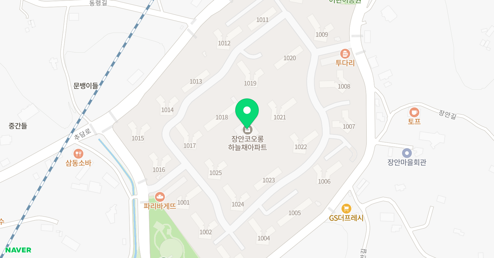 윤선생우리집앞 영어교실 장안하늘채 위치