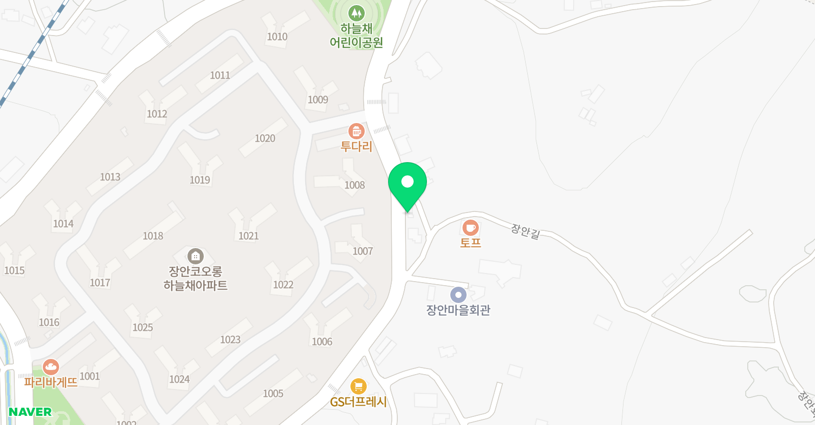 정원이있는책방 글구멍 논술교습소 위치
