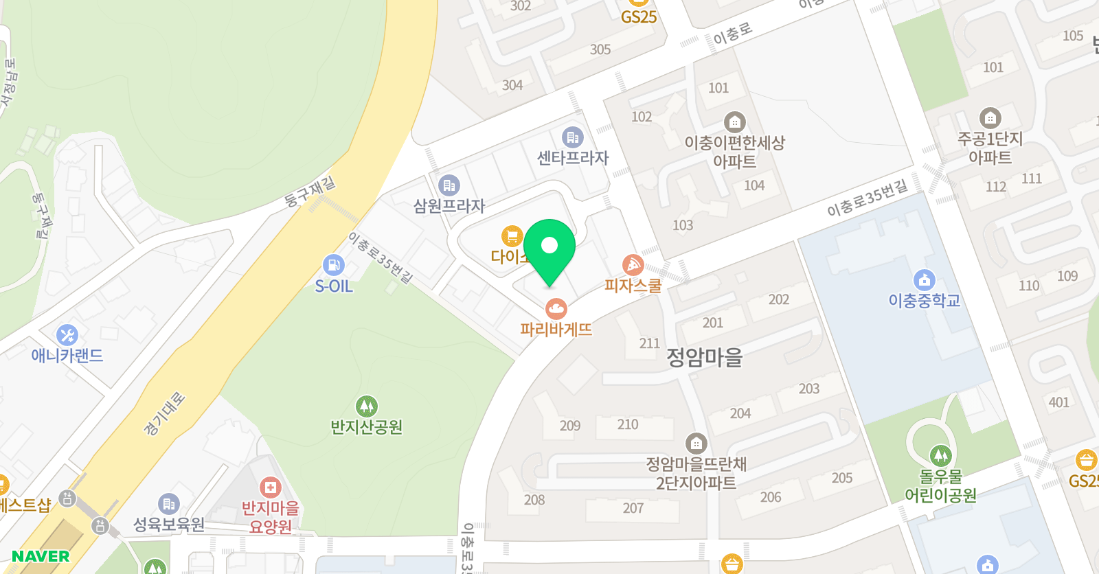 눈높이러닝센터 이충학원 위치