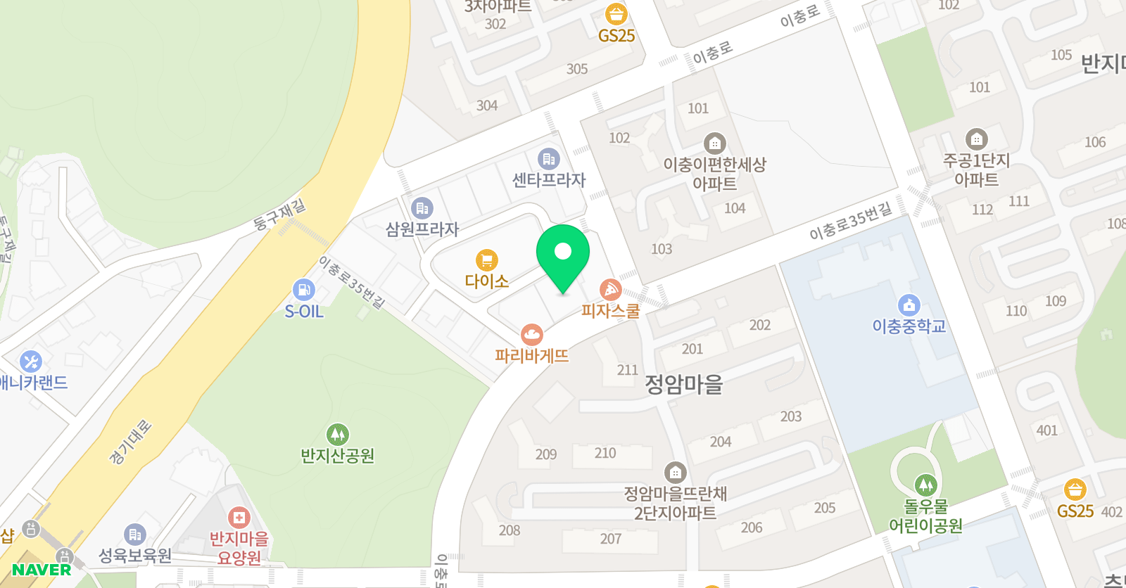 빨간펜 수학의달인 송탄이충점 위치
