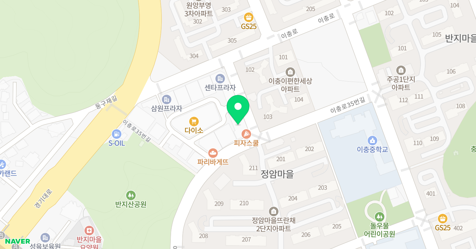 뮤엠영어 엠베스트 SE 이충점 위치