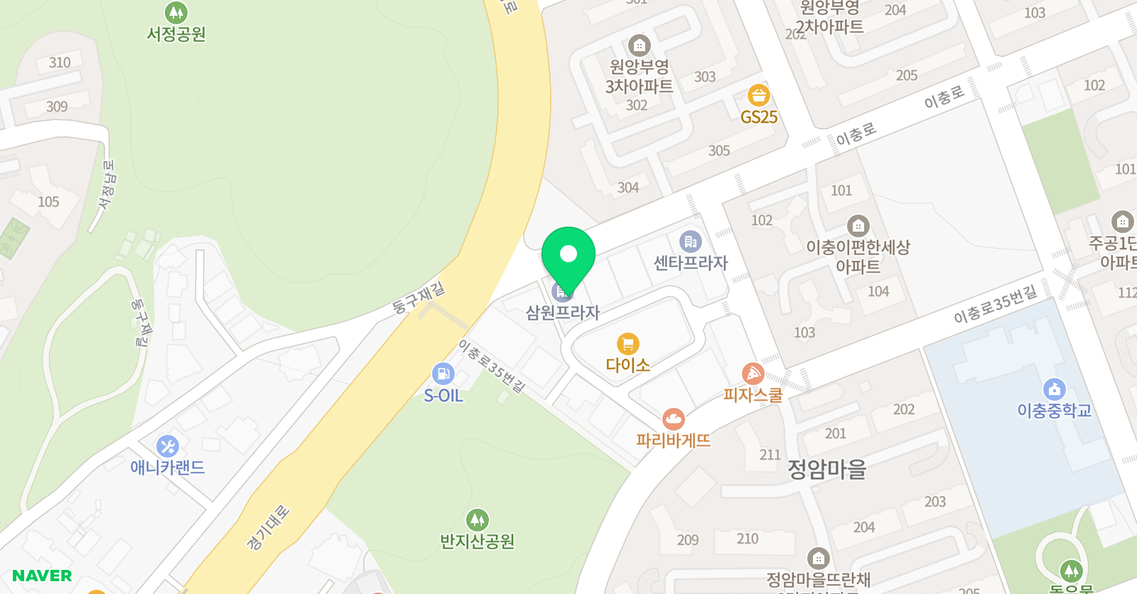 와와 학습코칭학원 이충점 위치