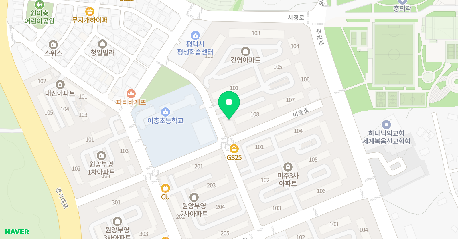 플레이팩토 이충교육원 위치