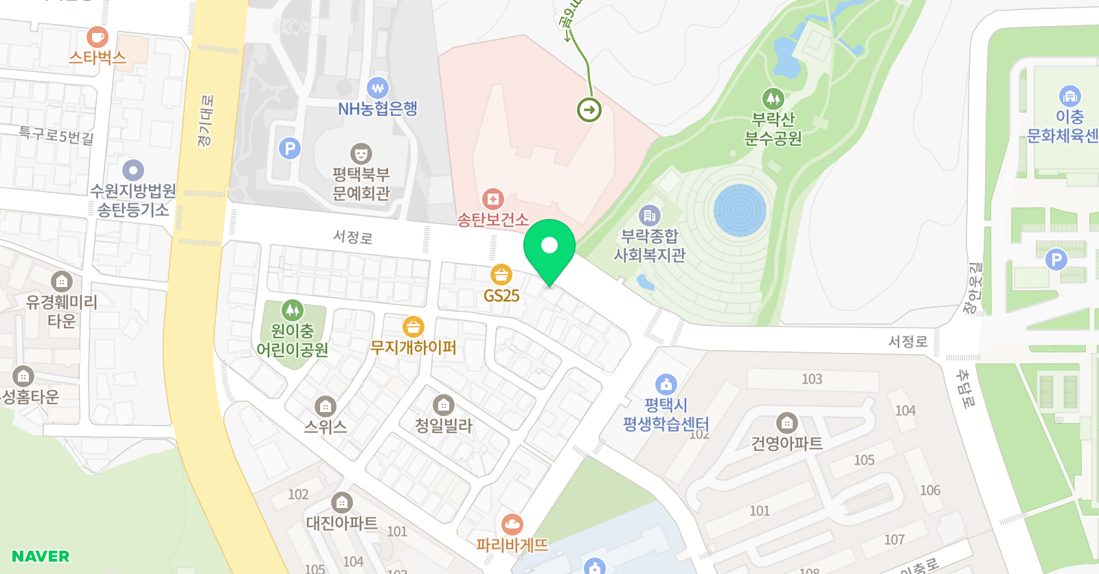 애크미 실용음악학원 이충점 위치