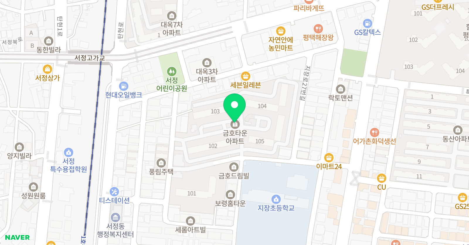 푸르넷 서정금호 위치