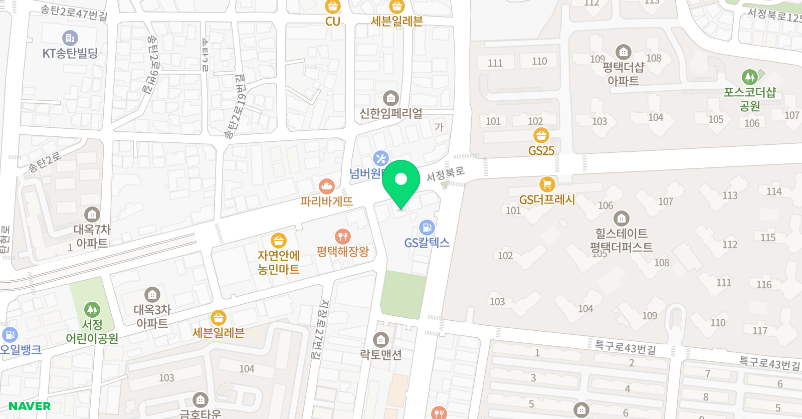 기품 타이곤 태권도장 위치