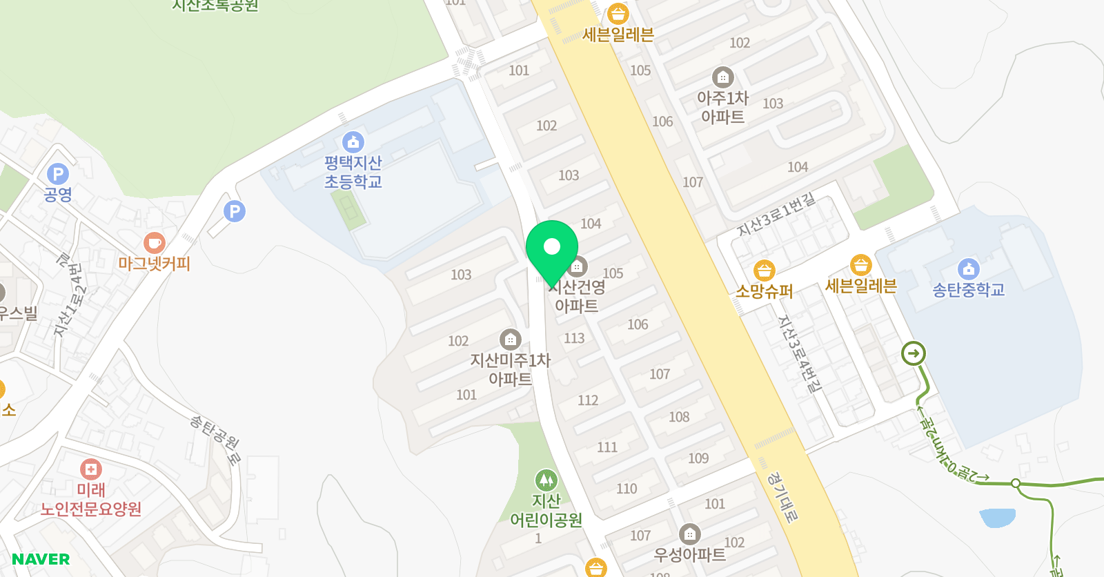 백호 태권도장 위치