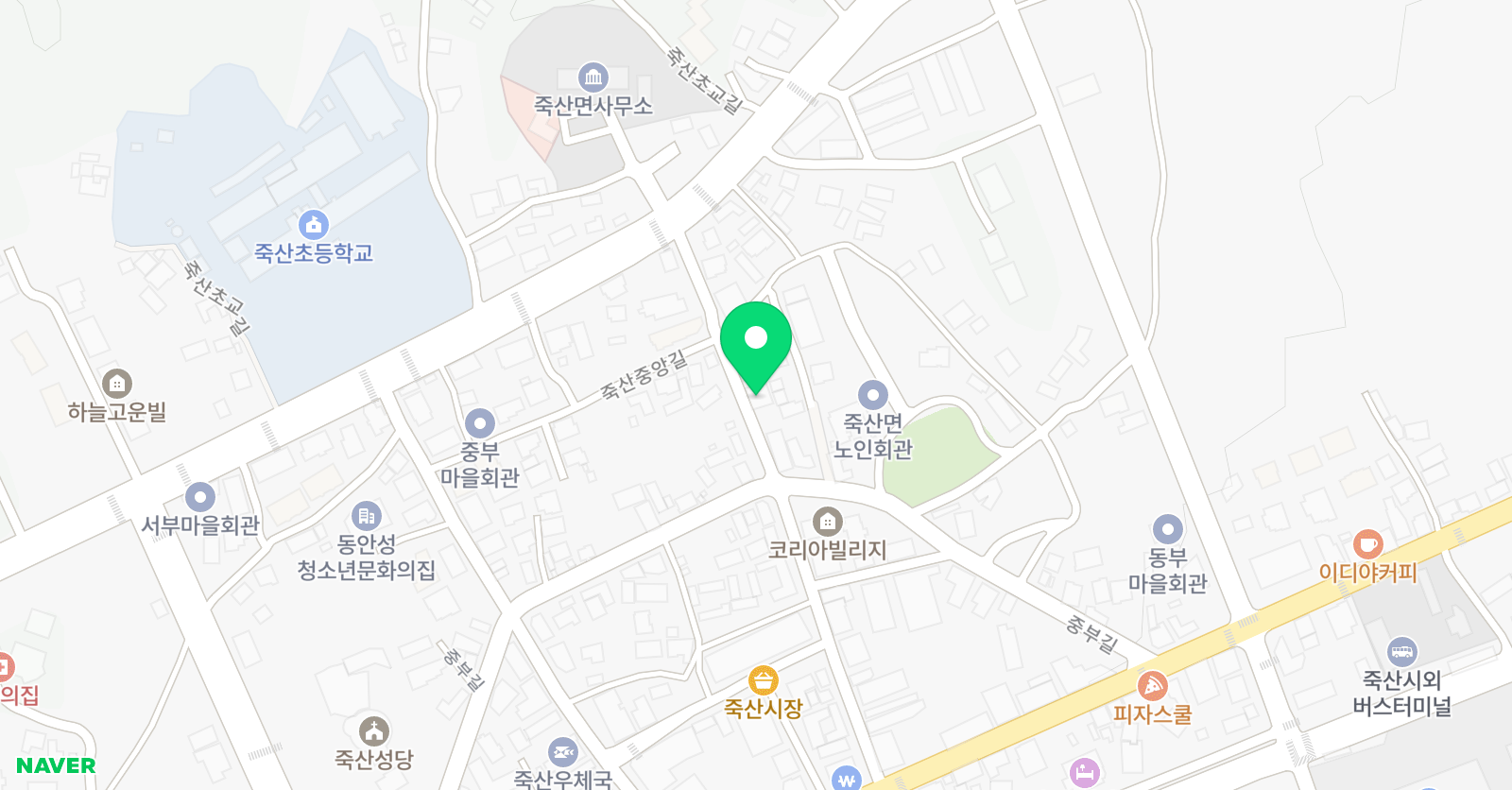 윤선생 우리집앞영어교실 안성죽산교습소 위치