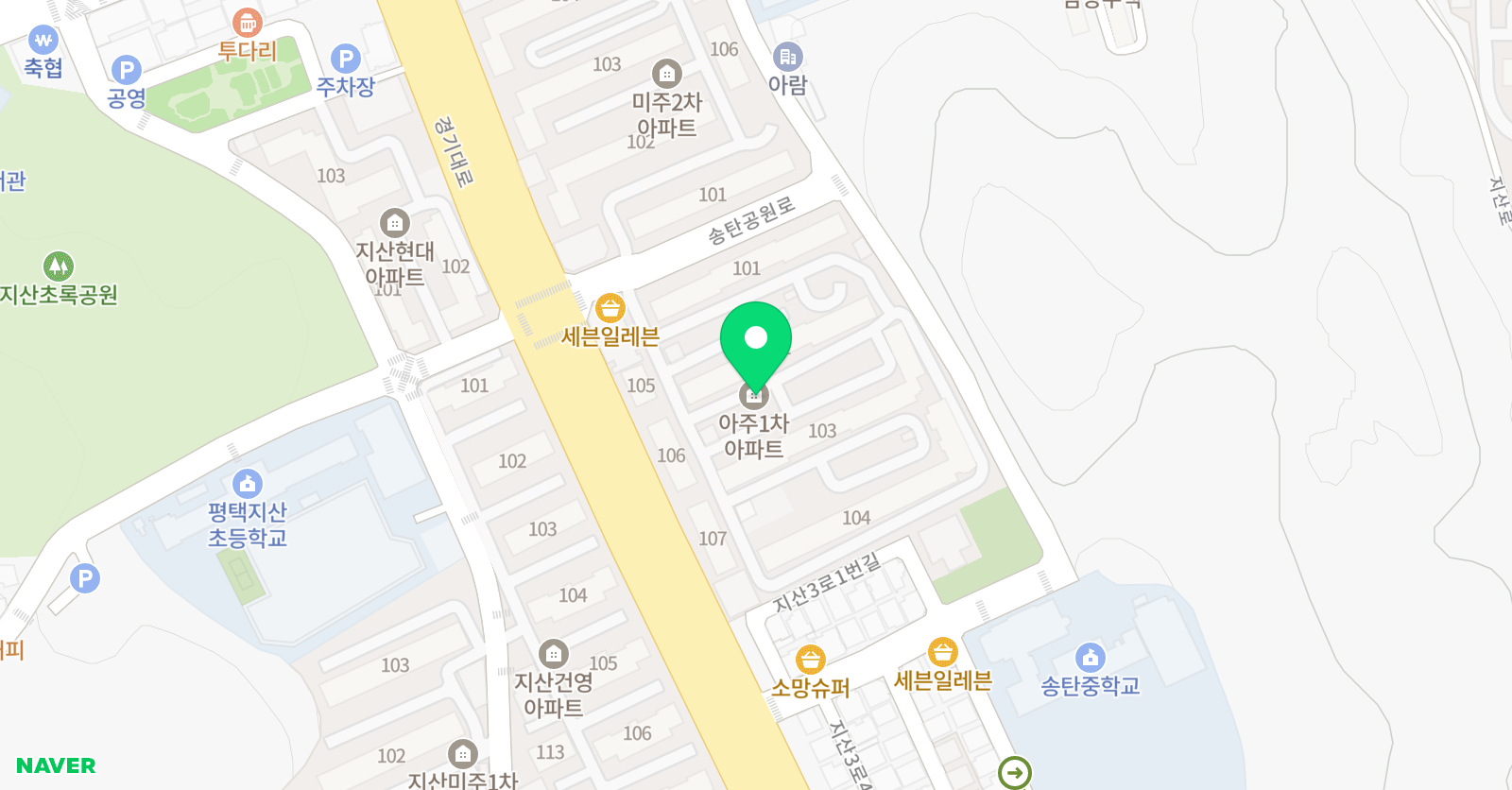 리드인 독서논술&스피치 지산점 위치