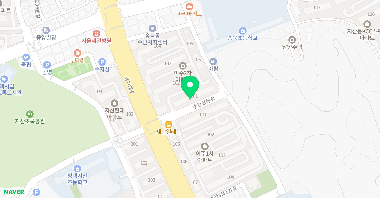 삼성영어셀레나 지산학습관 위치