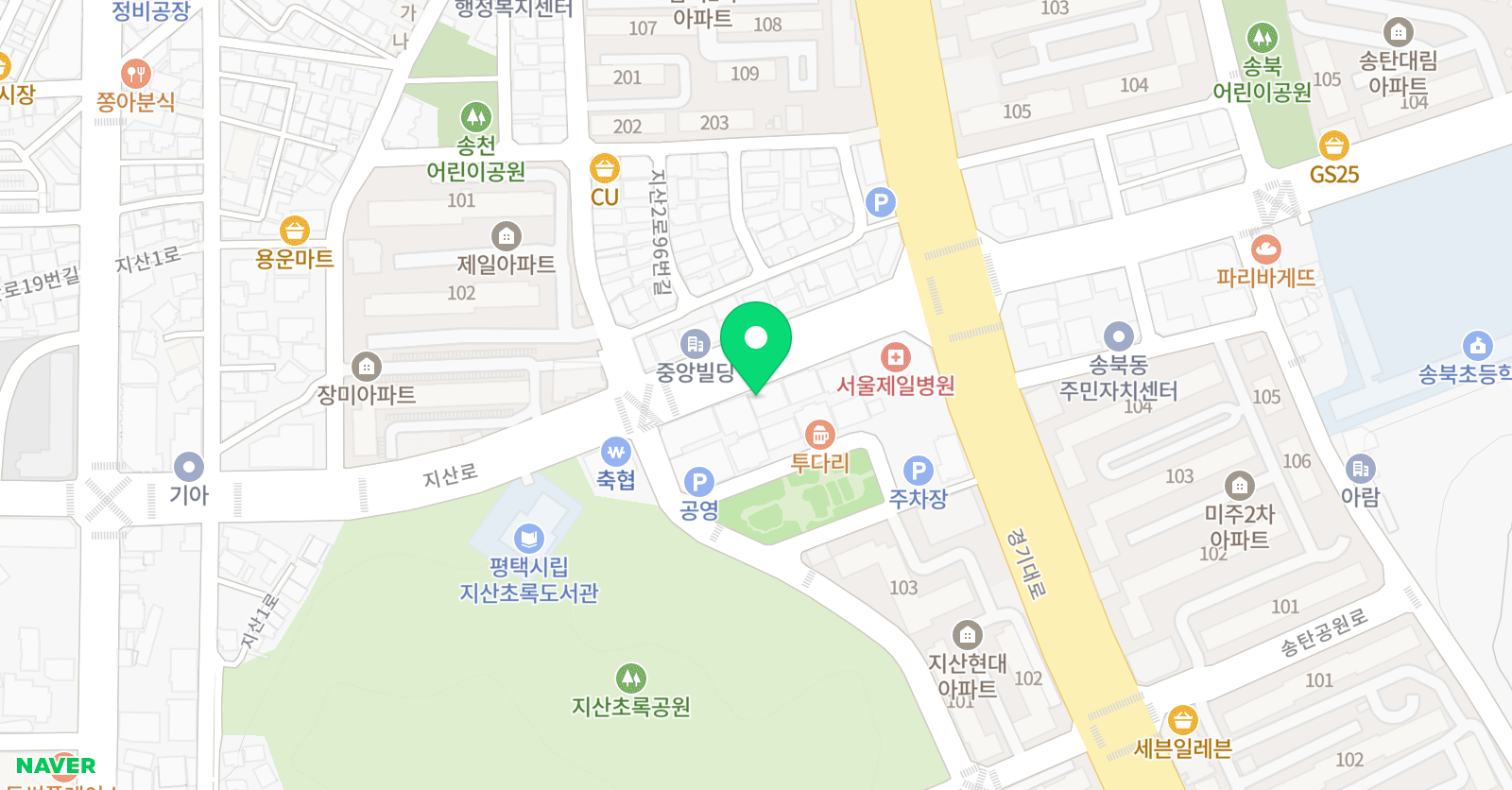 JS댄스스쿨 위치