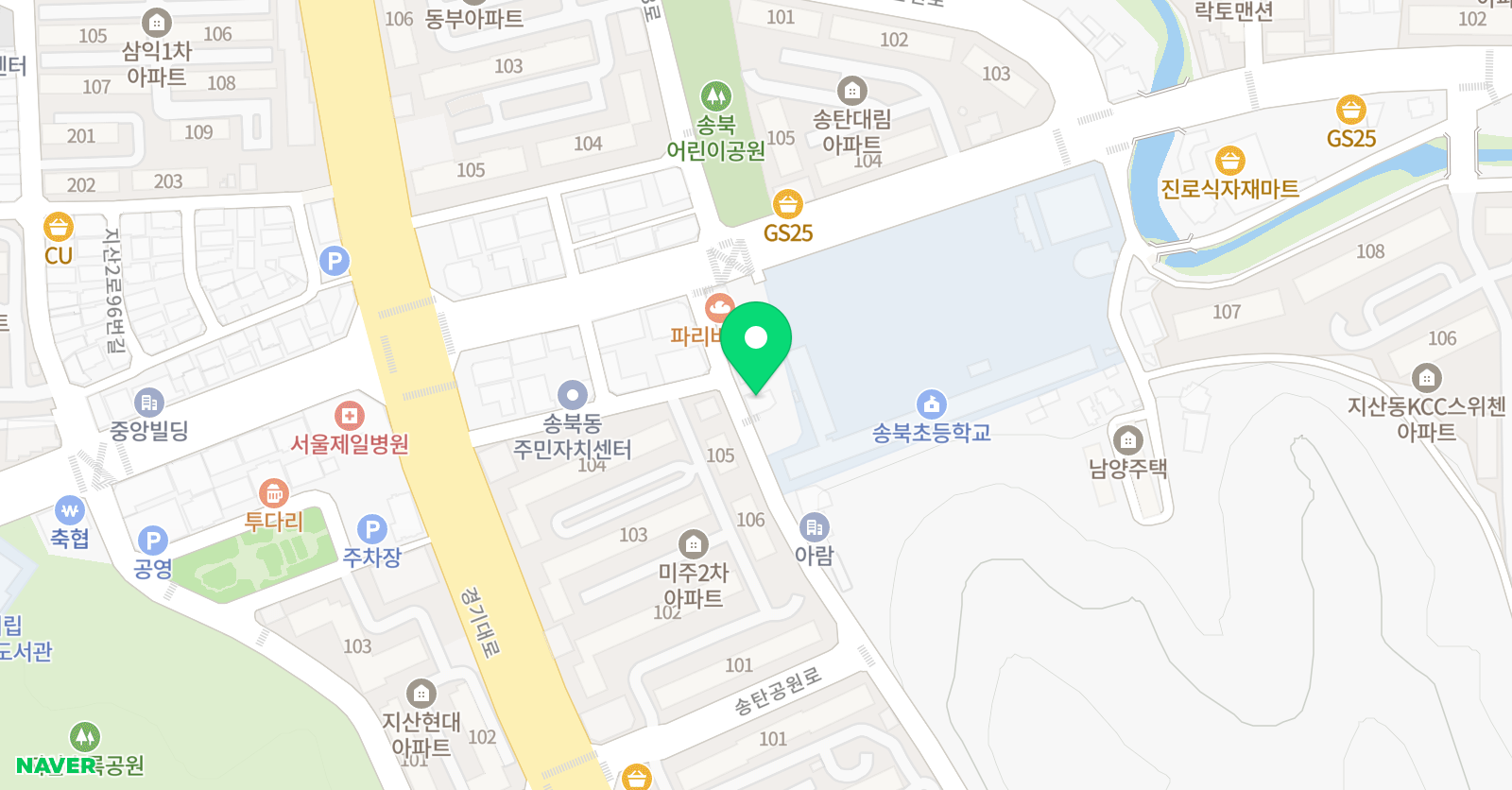 바오밥나무 미술학원 위치
