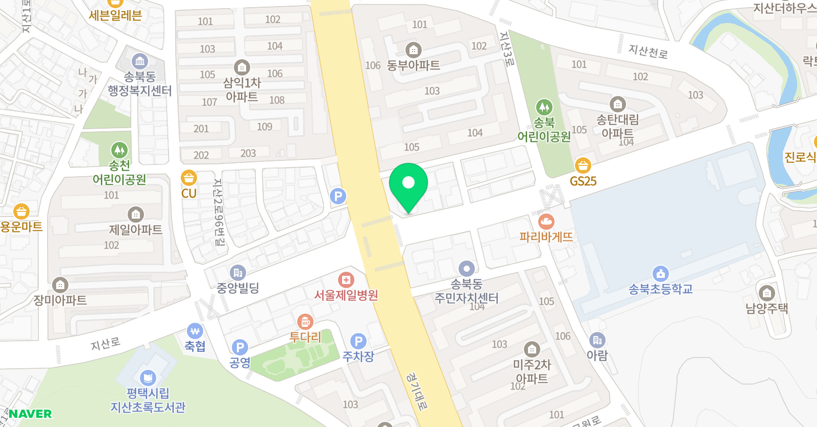 숙명 한소리 음악학원 위치
