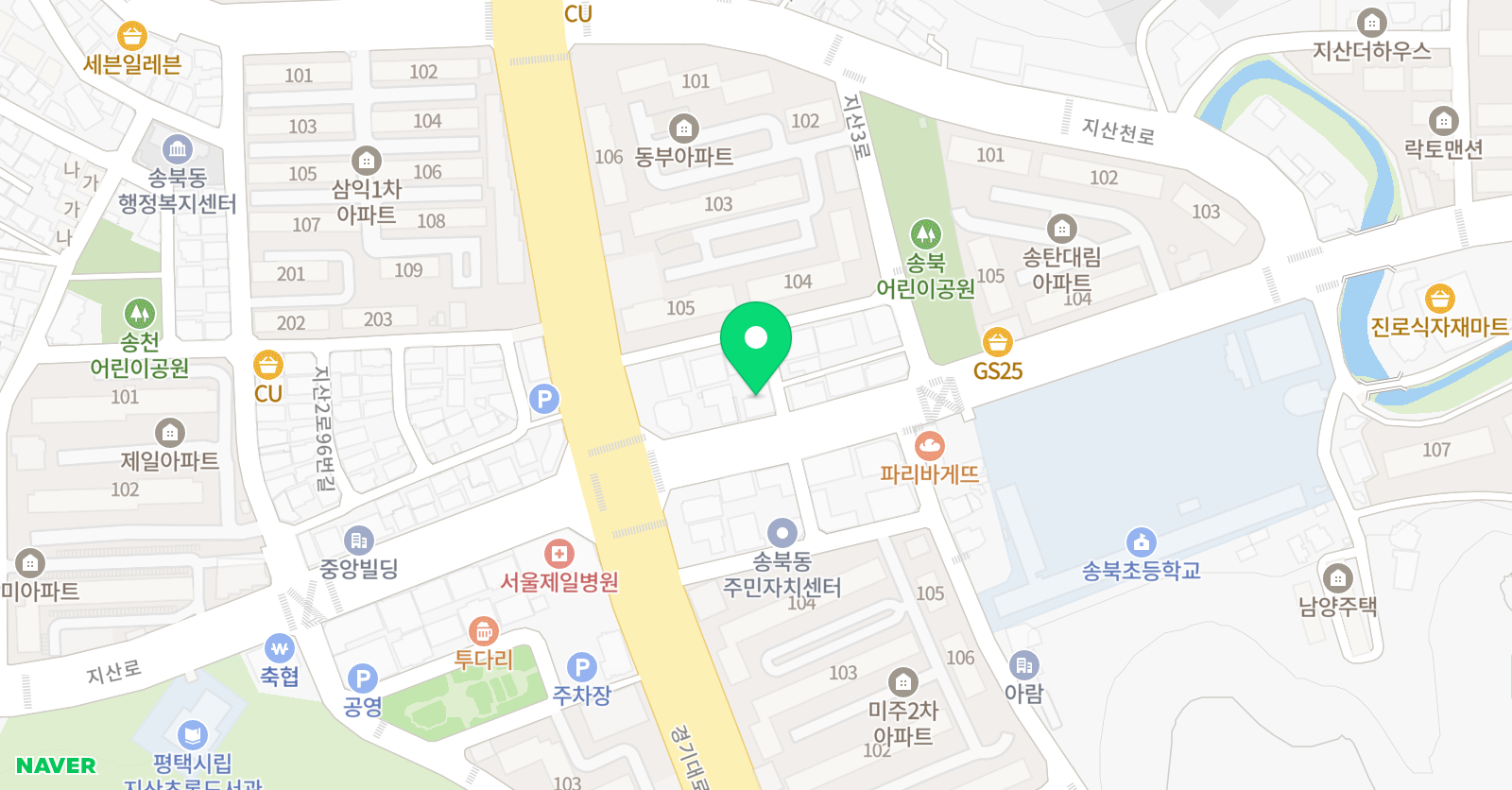 좋은나무 독서논술학원 위치