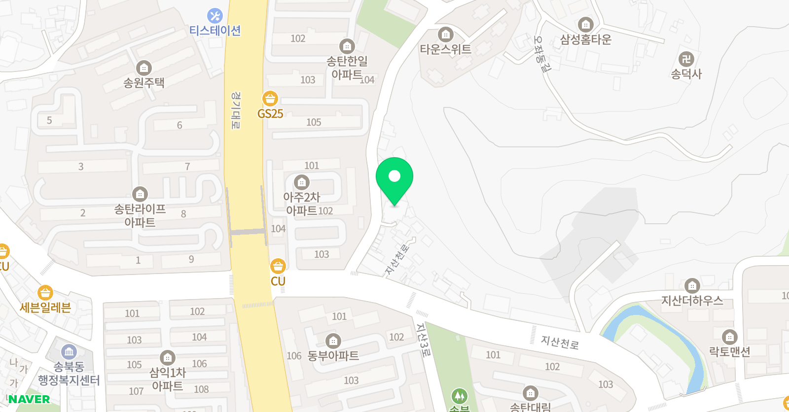 별하 태권도 위치