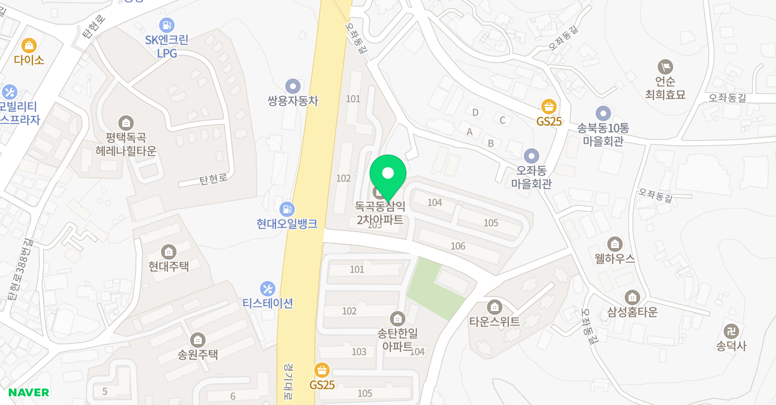 스마트해법영어 허샘교실 위치