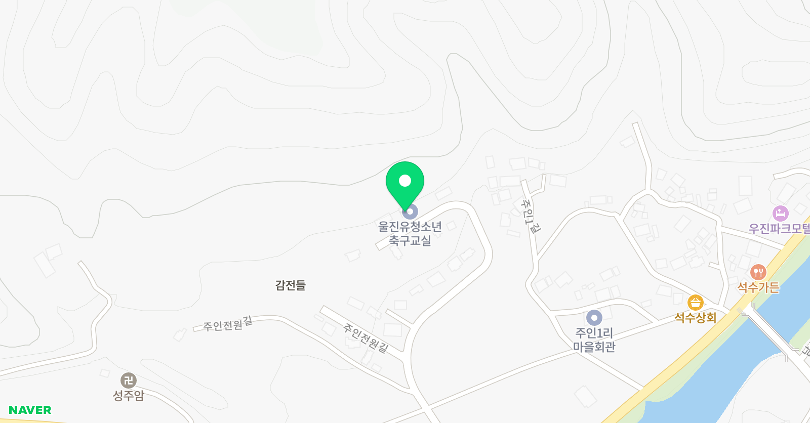 울진유청소년축구교실 위치