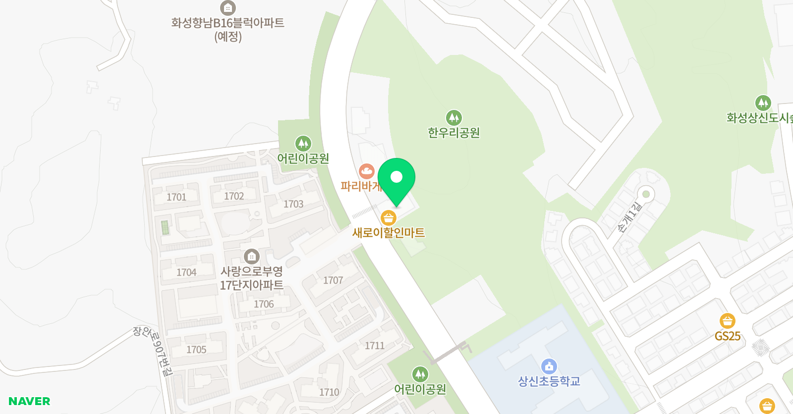 다스림 태권도학원 위치