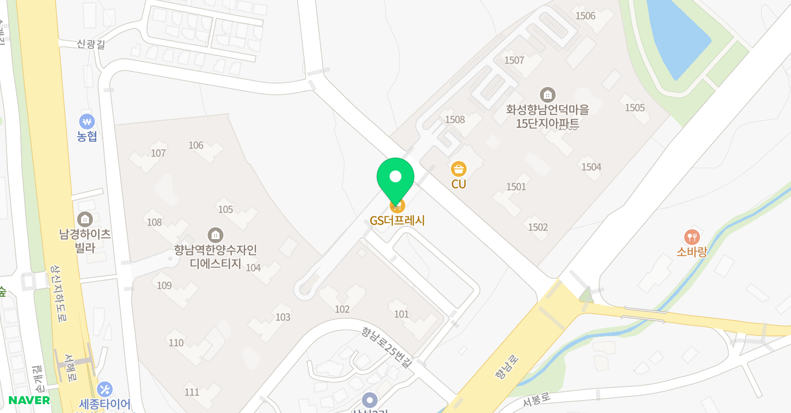 용인대수 태권도장 위치
