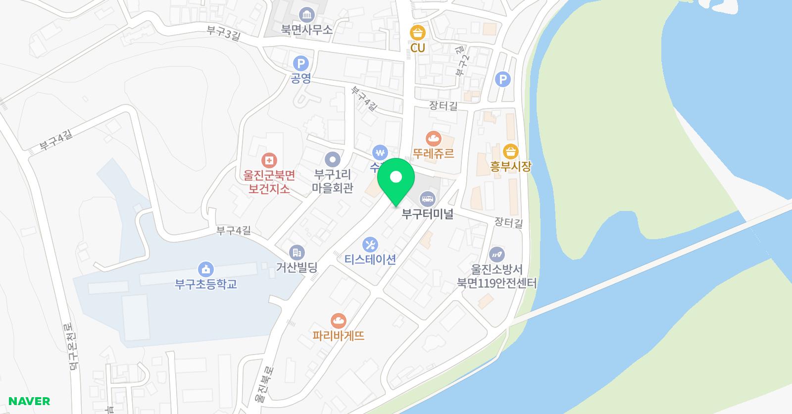 푸른바다 미술 위치