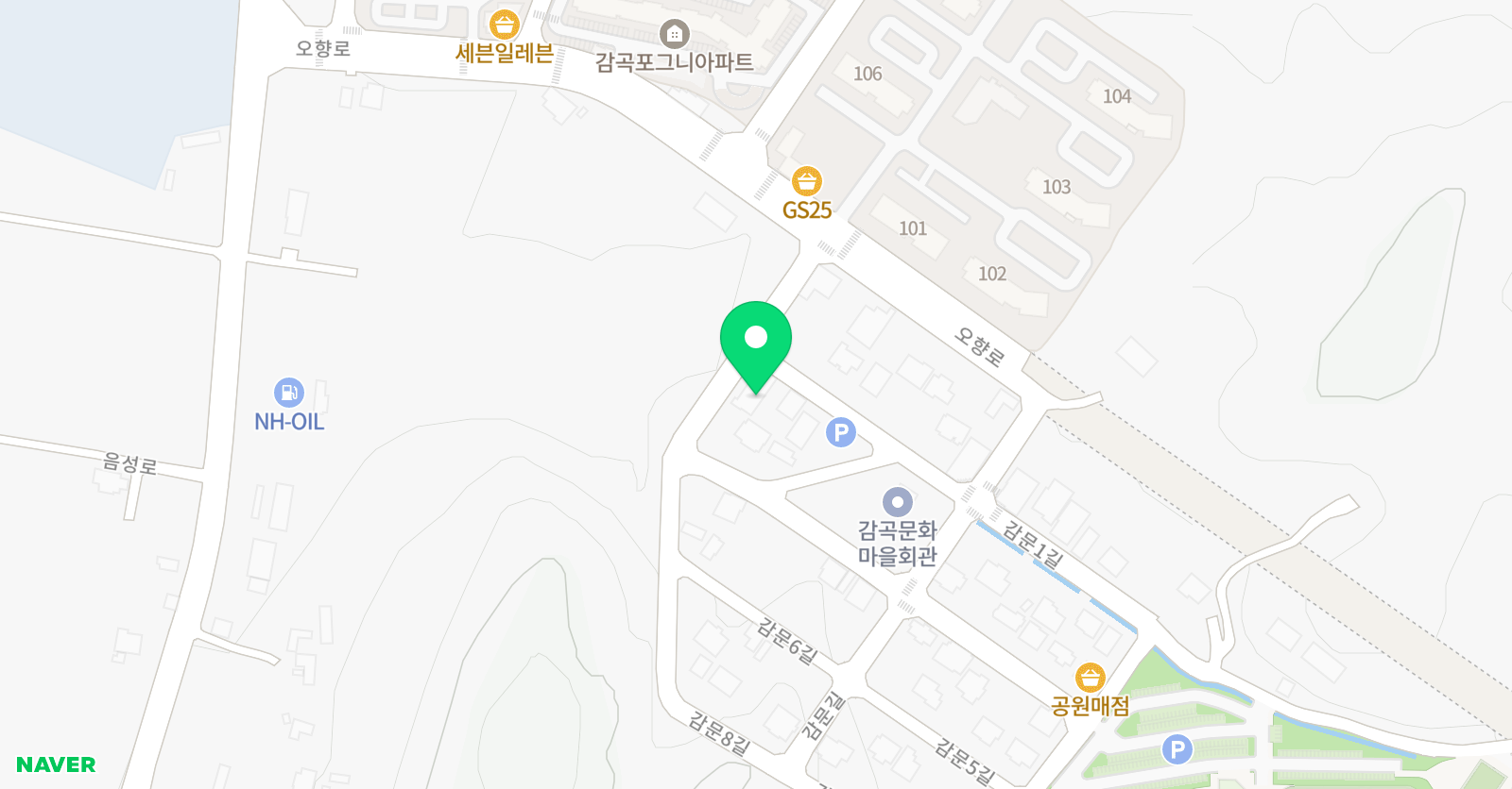 한마음 음악학원 위치