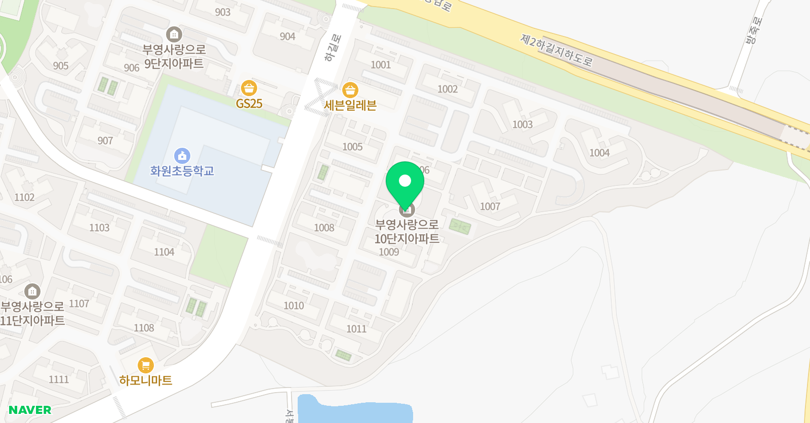 천재교육 화원초 공부방 위치