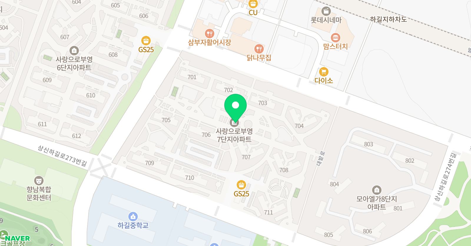 기탄사고력교실 향남하길점 위치