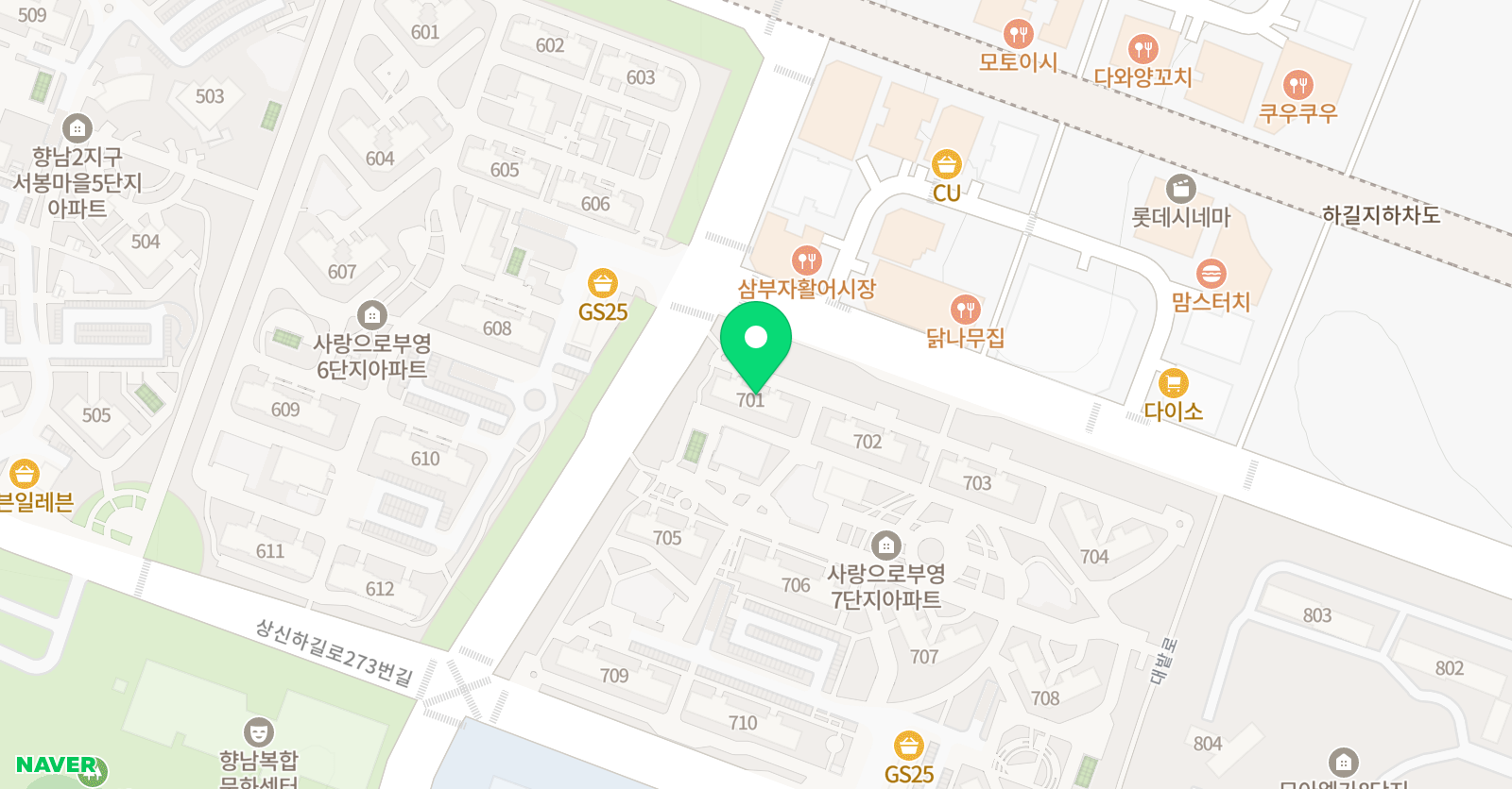 재능스스로교실 향남부영7단지점 위치