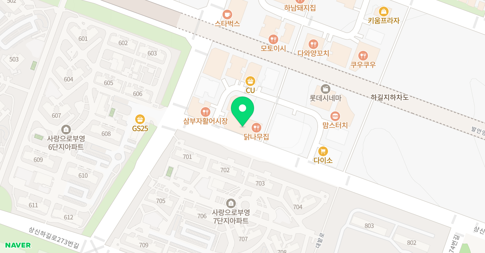 재능쌤 학원 위치