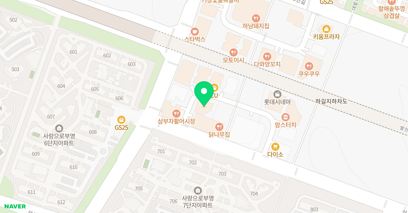 향남2지구 토브학원 위치