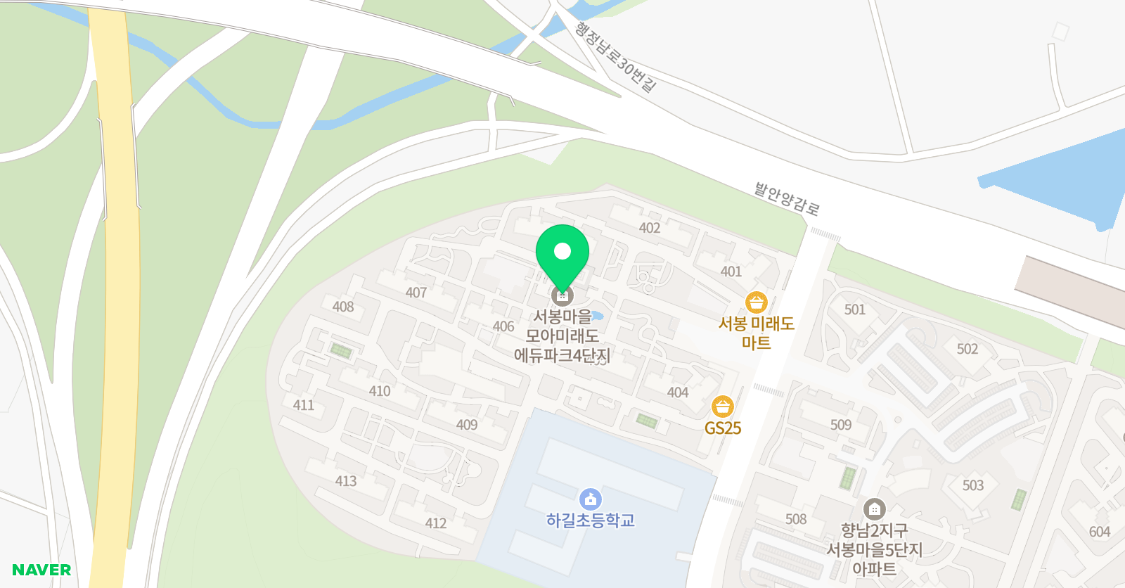 아소비 화성 향남모아미래도점 위치