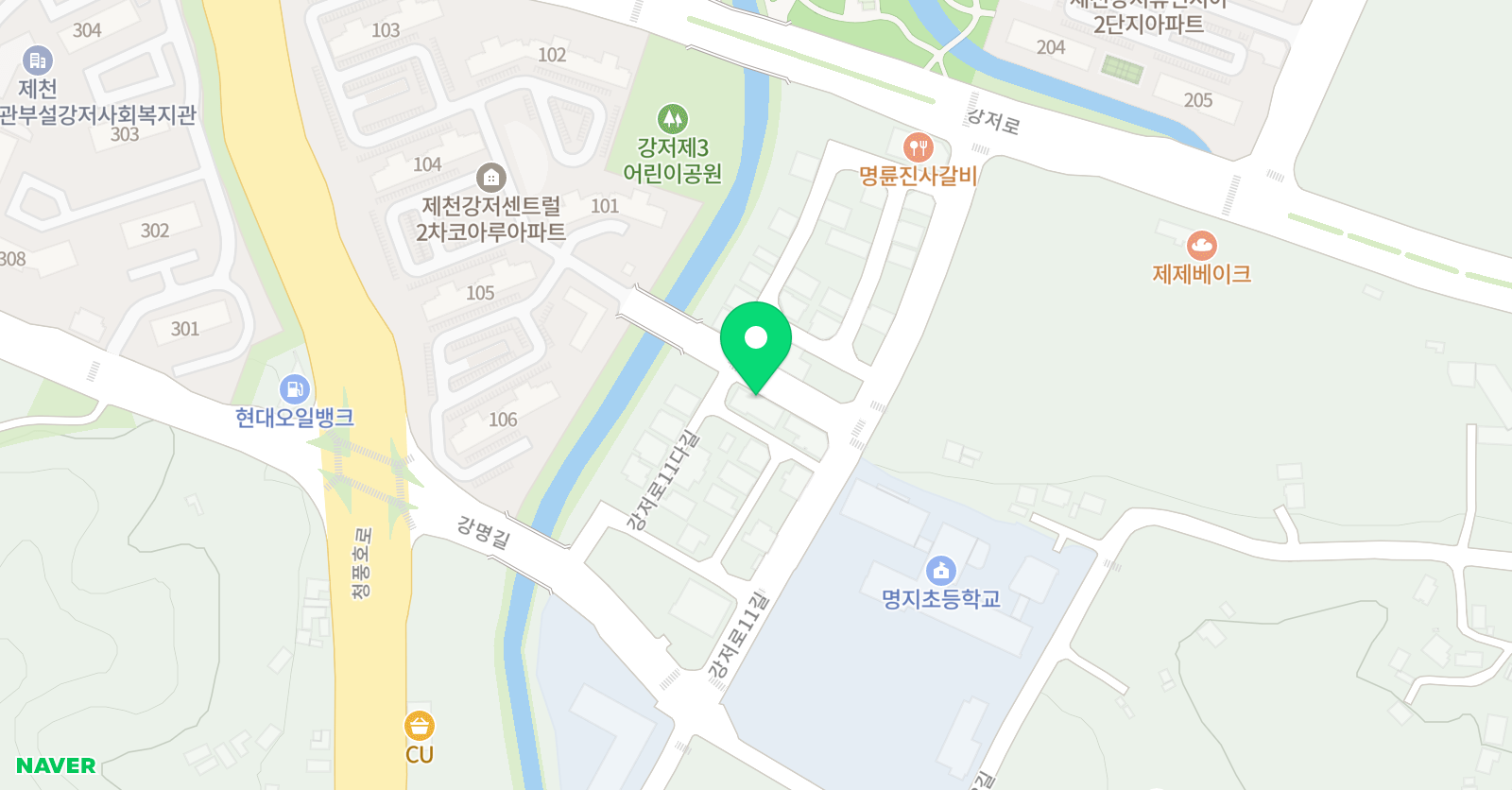 장원 수학학원 위치